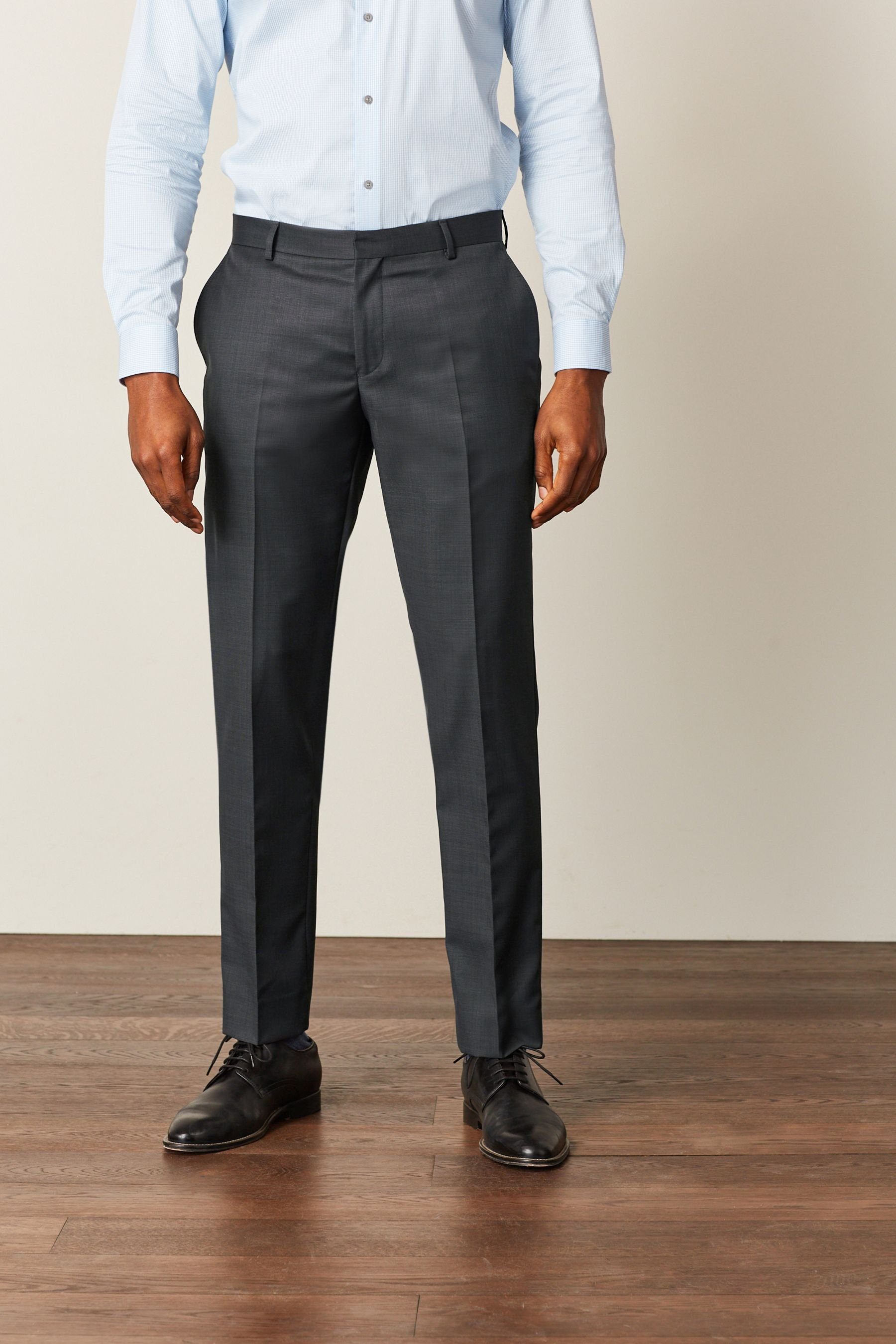 Charcoal (1-tlg) Grey Anzug: Hose Next Anzughose