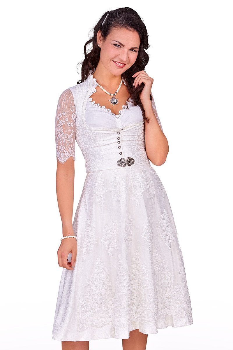 Dirndl Midi Dirndl 2tlg. - MARIANNA - offweiß