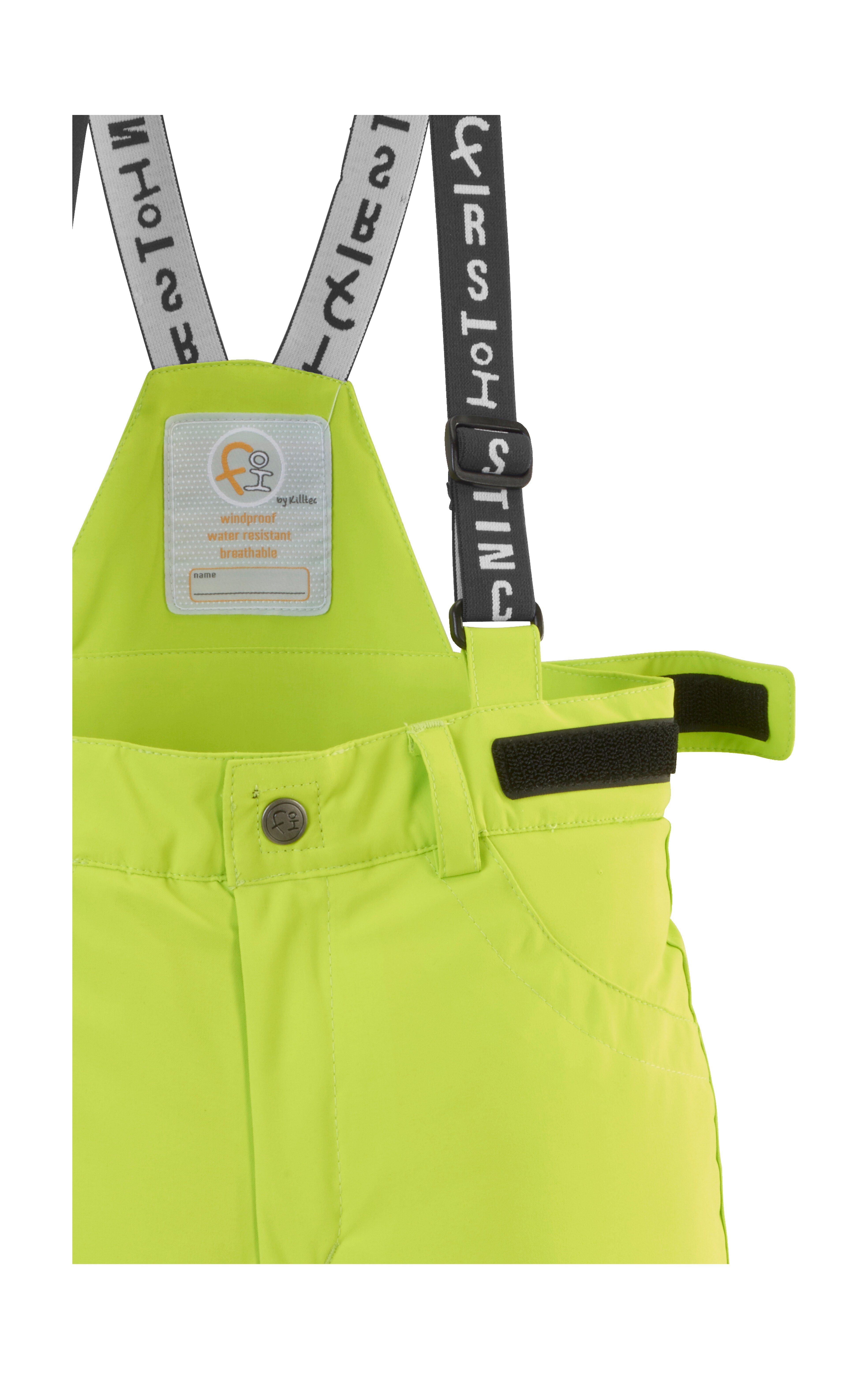 Skihose killtec FISW 7 limette PNTS first MNS by SKI instinct