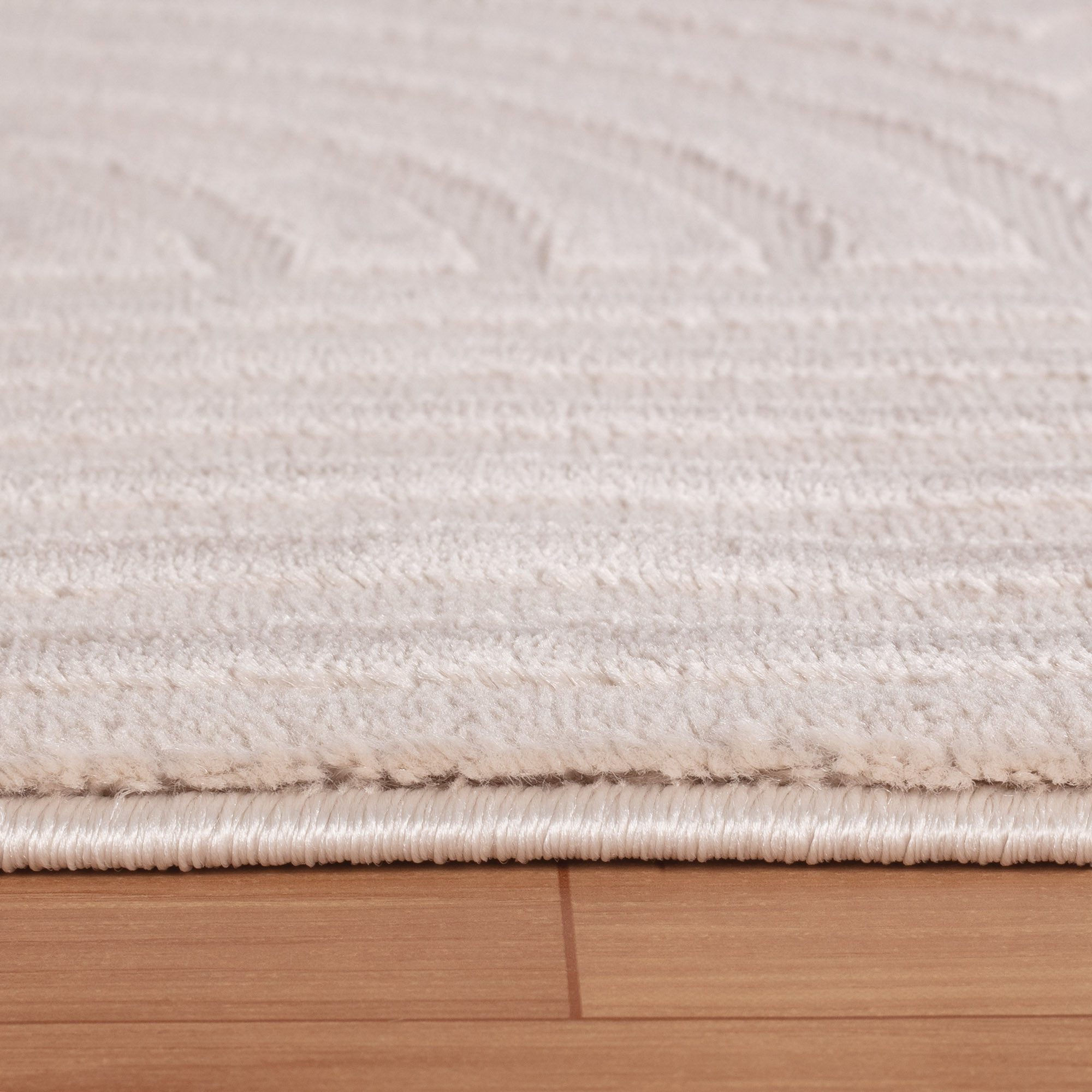 KADIMA DESIGN Teppich ILLER Wohnzimmer Schlafzimmer Waschbar Wohnzimmerteppich Esszimmer, Läufer, Höhe: 14 mm, Beige, 80x150 cm, Strapazierfähig Fußbodenheizung – Bild 4 von 5