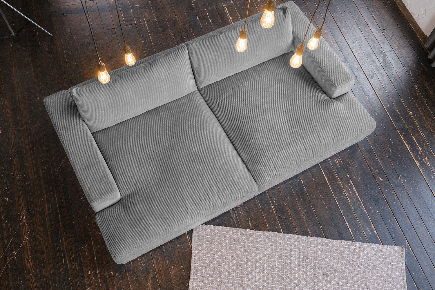 KAWOLA Big-Sofa MADELINE Riesen Cordsofa - Entspannung pur - Modernes Wohnen, XXL Couch mit Cord Bezug – Maximaler Komfort, Top Design – Bild 3 von 5