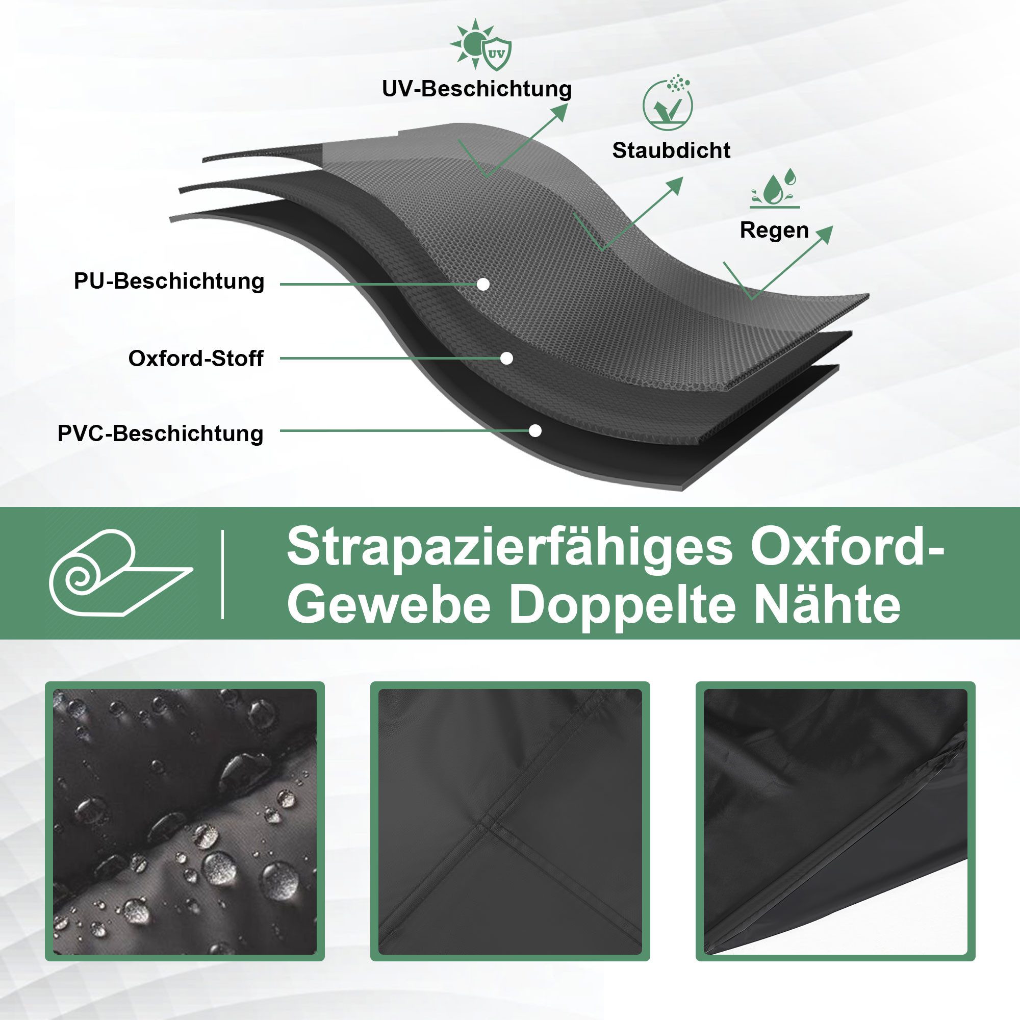 LMaxhome Gartenmöbel-Schutzhülle Abdeckhaube 420D Oxford Gewebe günstig online kaufen