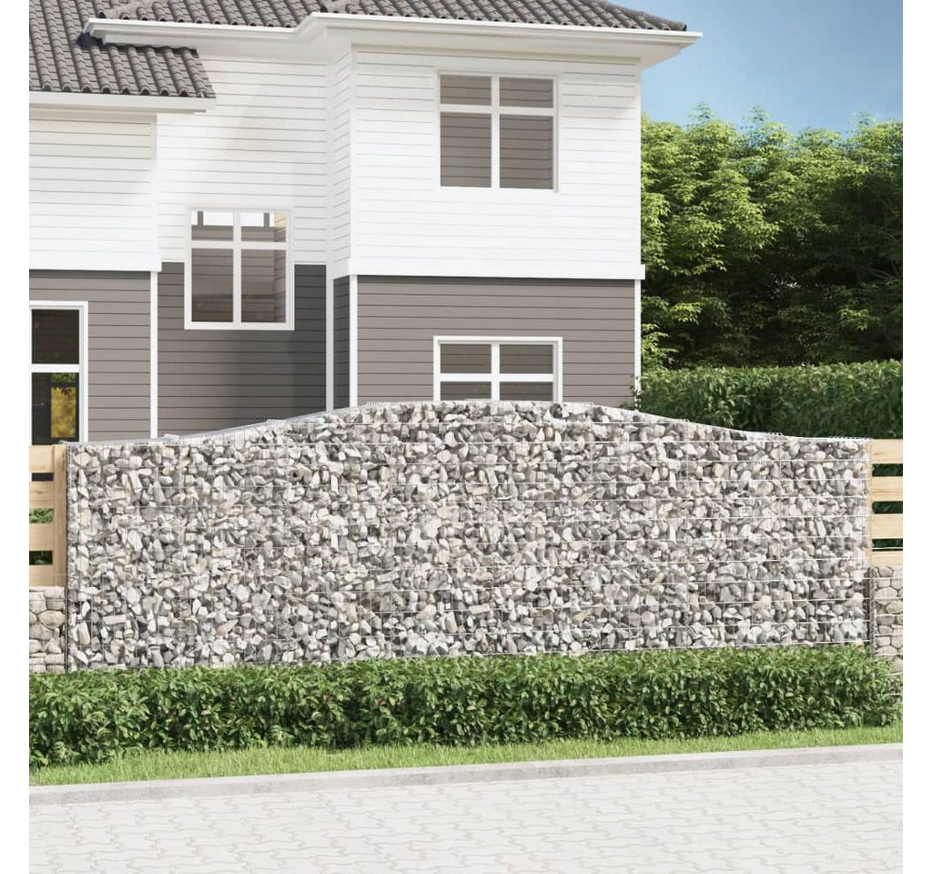 Thumbnail - vidaXL Gabionenzaun, Gabionen mit Hochbogen 5 Stk. 400x50x140/160cm Verzinktes Eisen