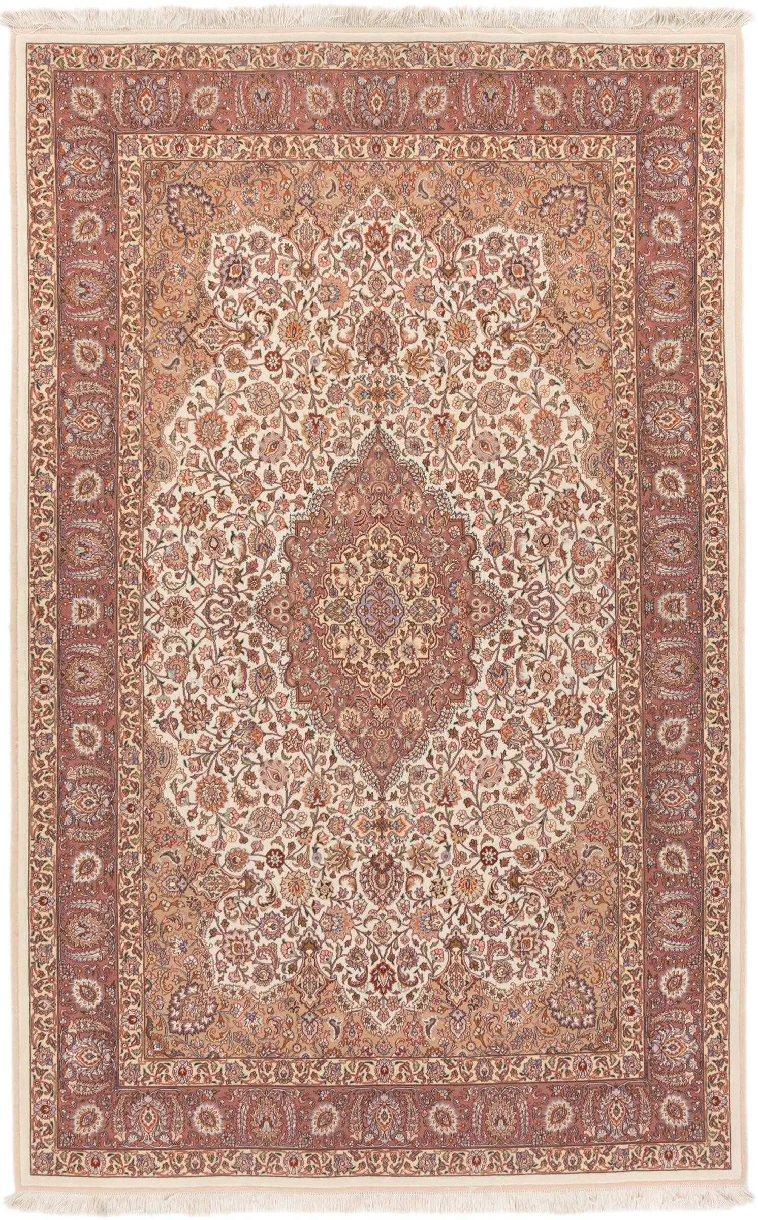 Nain Trading Orientteppich Golpayegan Alt Seidenkette 157x257 Handgeknüpfter Orientteppich, rechteckig, Höhe: 12 mm