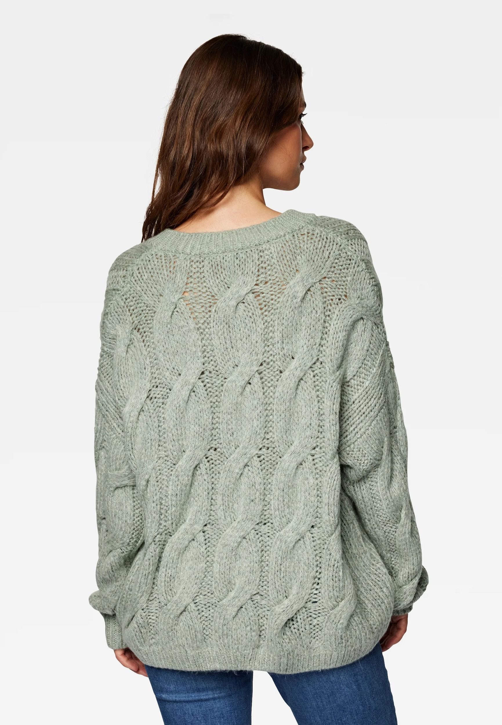 Mavi Strickpullover Strick Struktur Langarm Basic V NECK für V NECK SWEATER