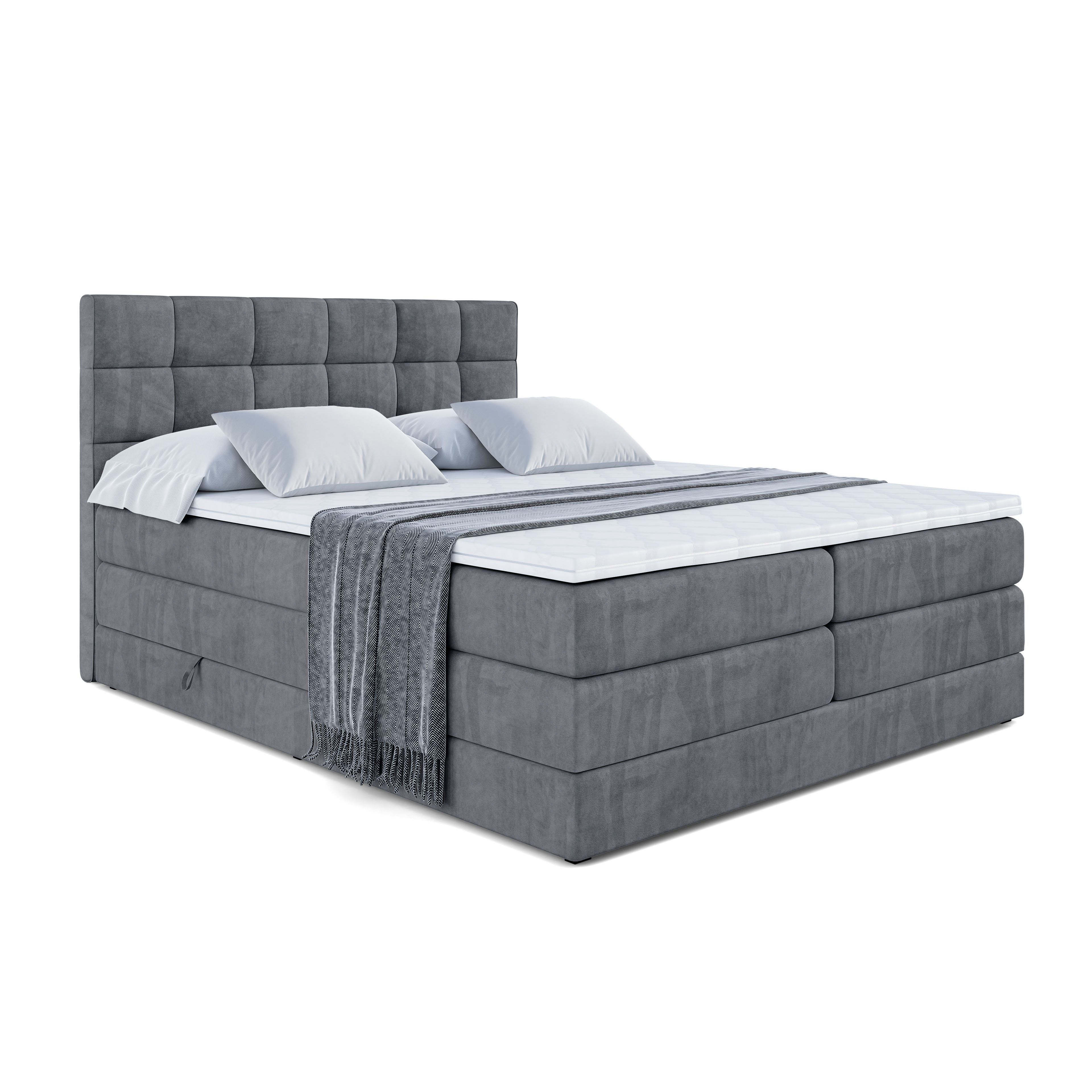 ALTDECOR Boxspringbett APO KING (mit Matratze und Lattenrost Topper Polster günstig online kaufen