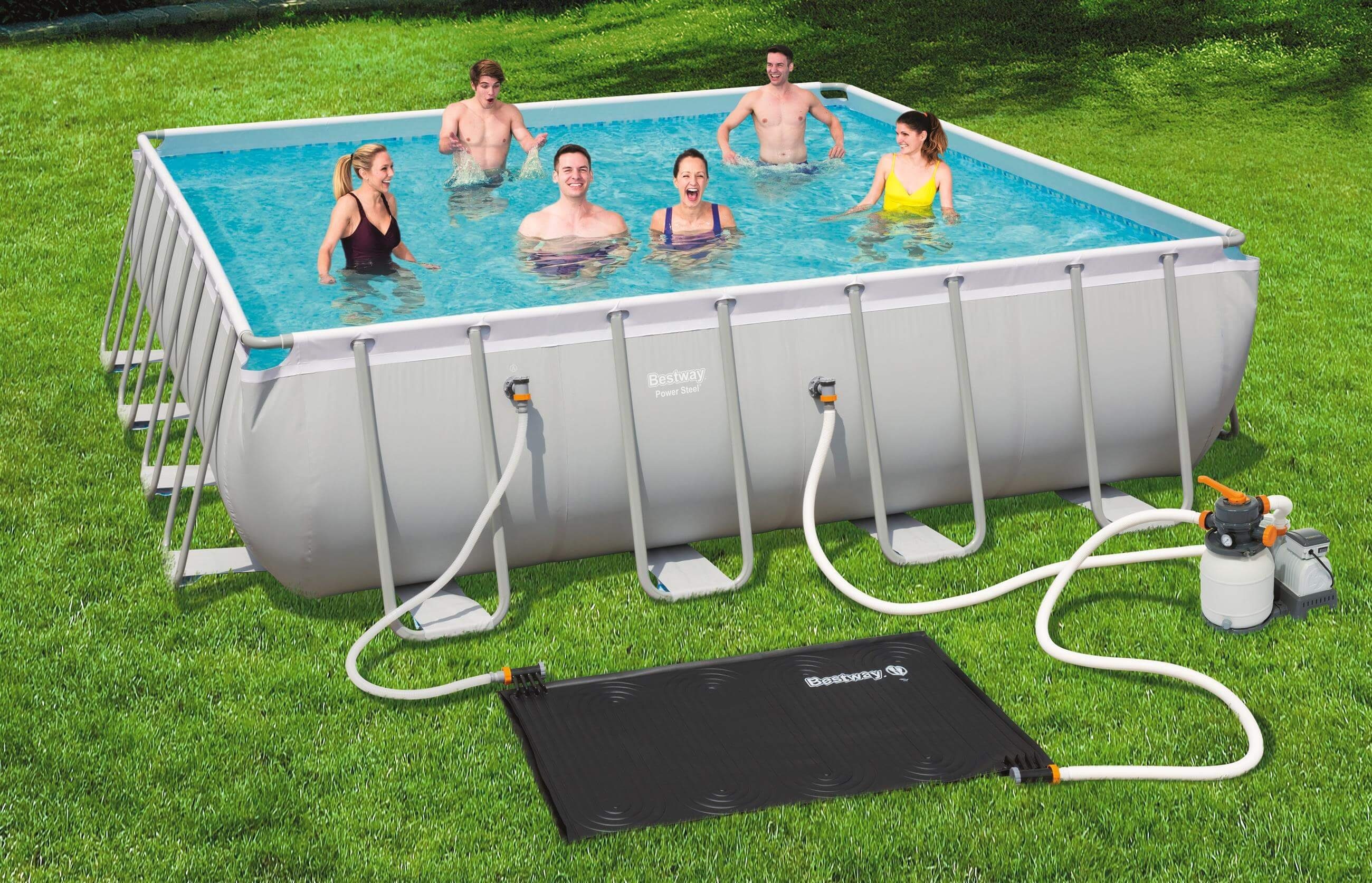 BESTWAY Solarabsorber Flowclear Solar Pad Solar Heizmatte Pool Heizung 1, BxL: 170x110 cm, 1-St.