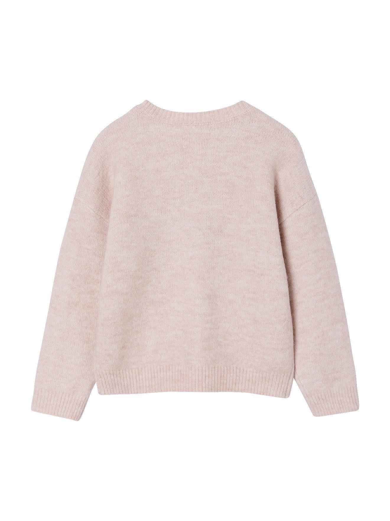 vertbaudet Pullunder Mädchen-Pullover mit Glitzerstern und Schleife