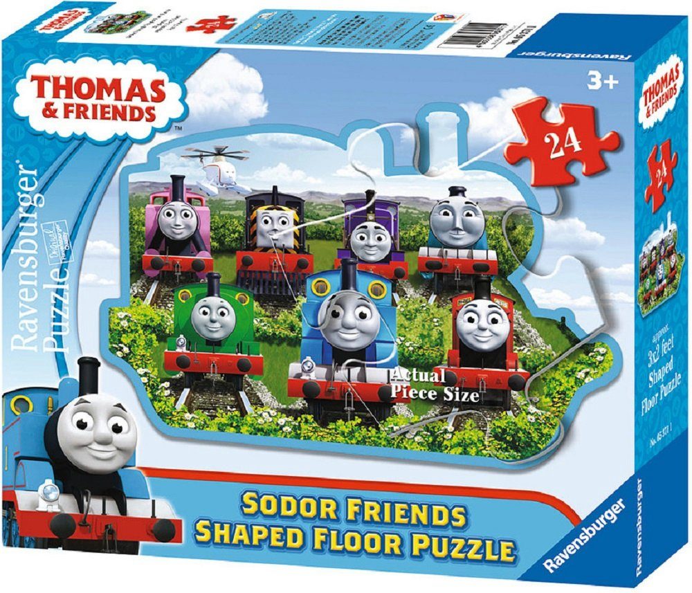 Ravensburger Puzzle Thomas & Friends Kinderpuzzle - Zug - Lokomotive Rätsel, 24 Puzzleteile, Thomas und seine Freunde - Sodor Friends