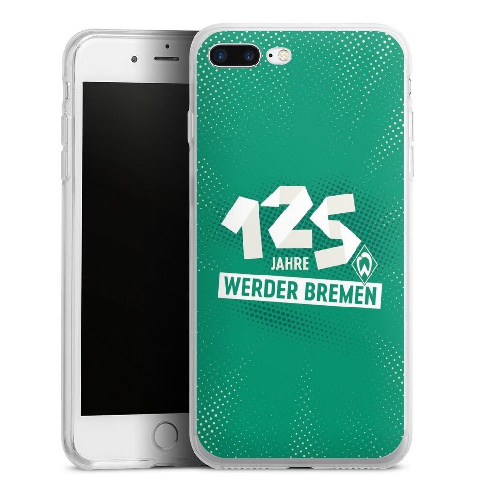 DeinDesign Handyhülle 125 Jahre Werder Bremen Offizielles Lizenzprodukt, Apple iPhone 7 Plus Silikon Hülle Bumper Case Handy Schutzhülle