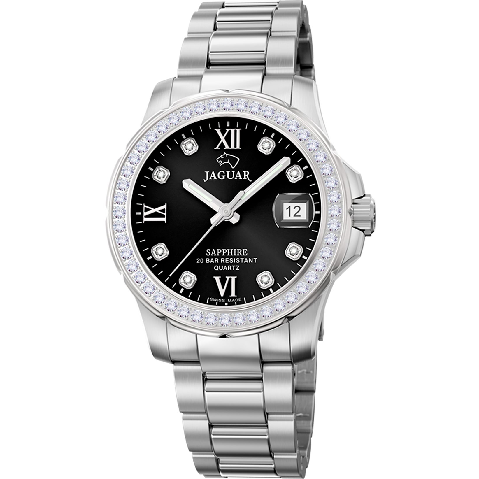 Jaguar Quarzuhr Executive J892/4, Armbanduhr, Damenuhr, Swiss Made, Edelsta günstig online kaufen