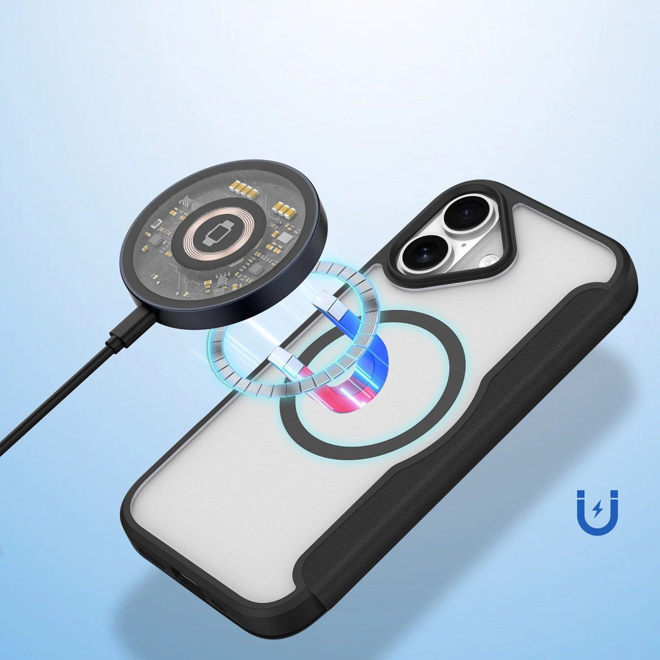 COFI 1453 Handyhülle Klapphülle mit Kartenfächern, RFID-Schutz & Magnetring