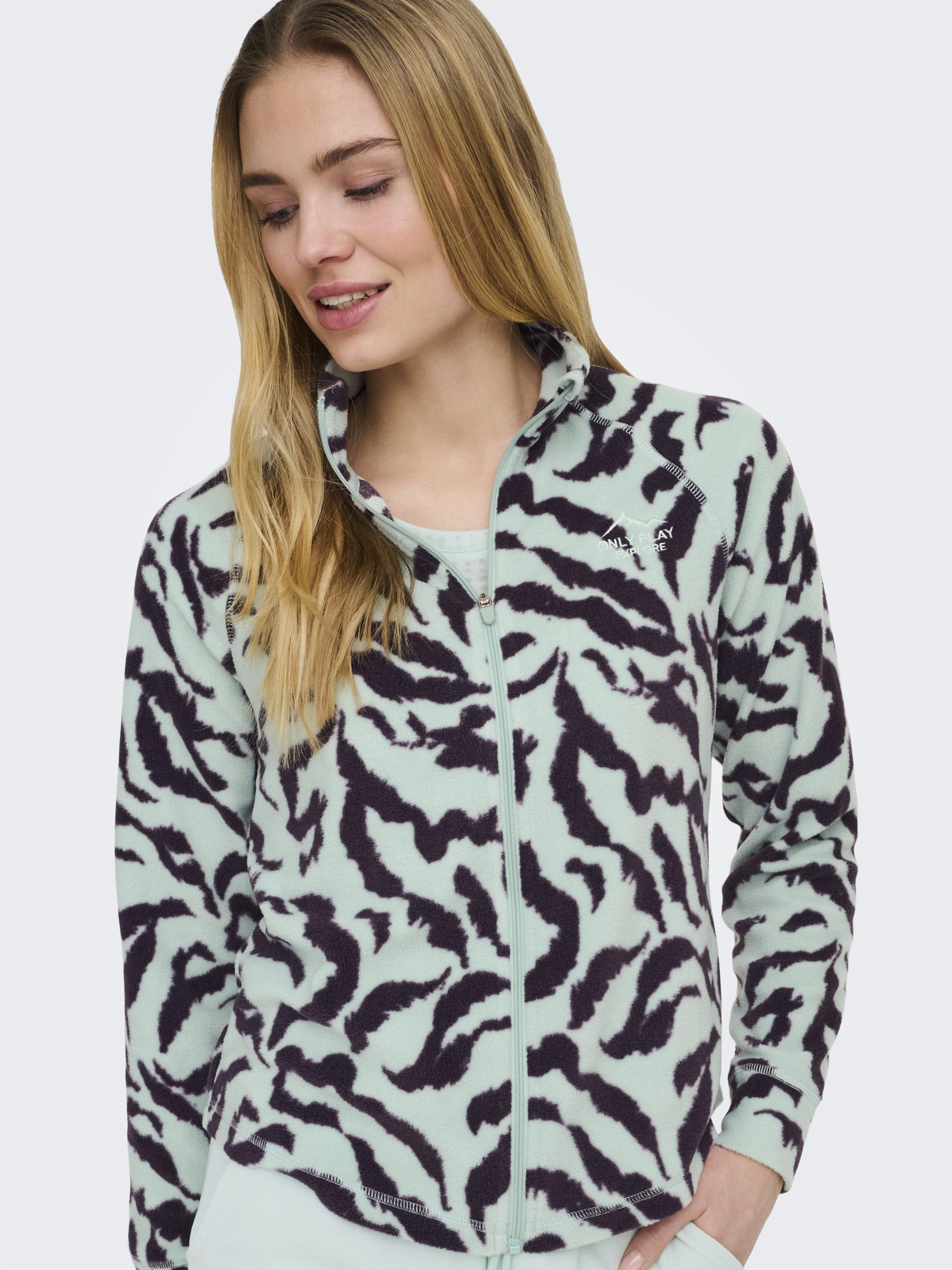 ONLY Play Fleecejacke ONPINO HN FZ LS FLEECE AOP JCK