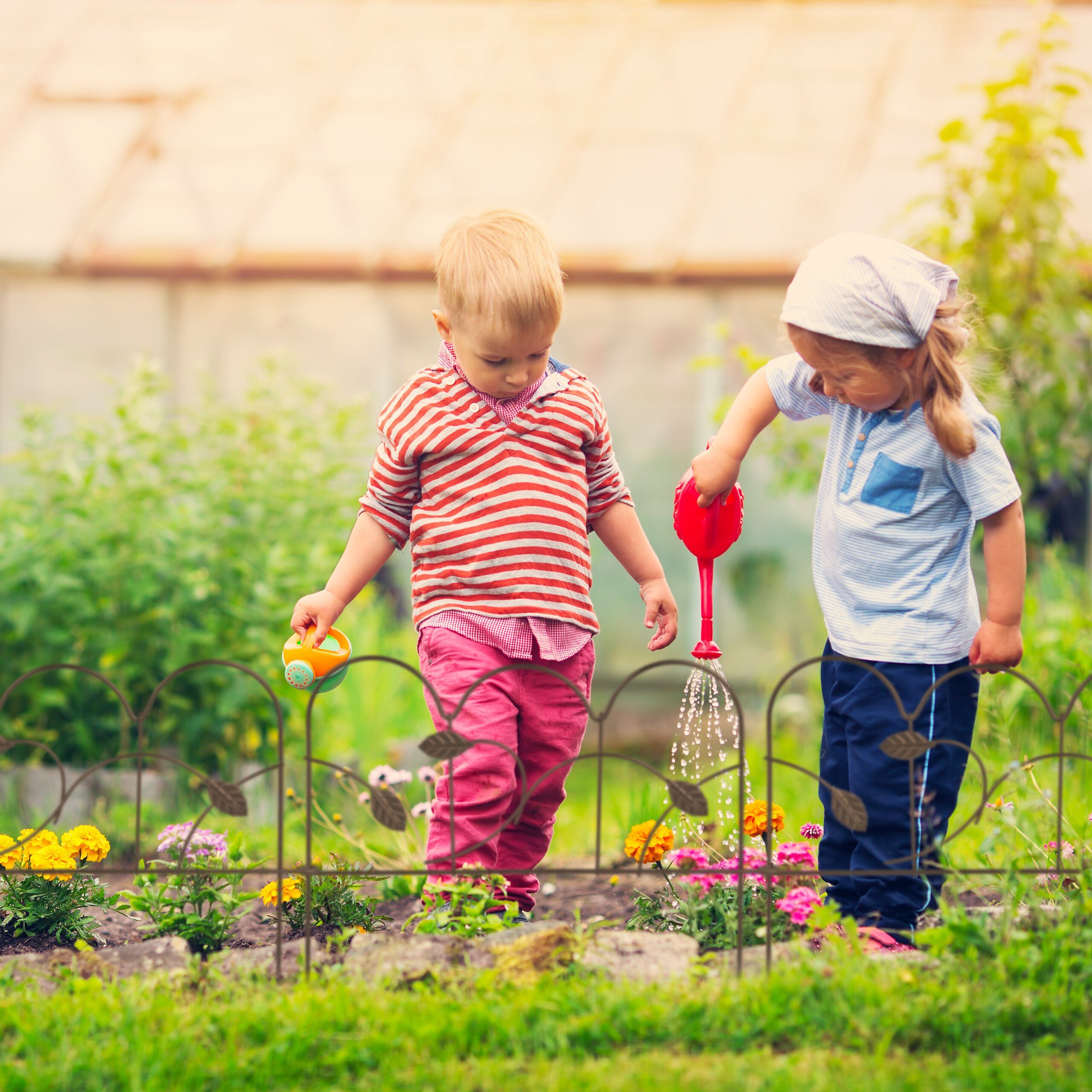 relaxdays Beetbegrenzung Beeteinfassung Metall 4er Set