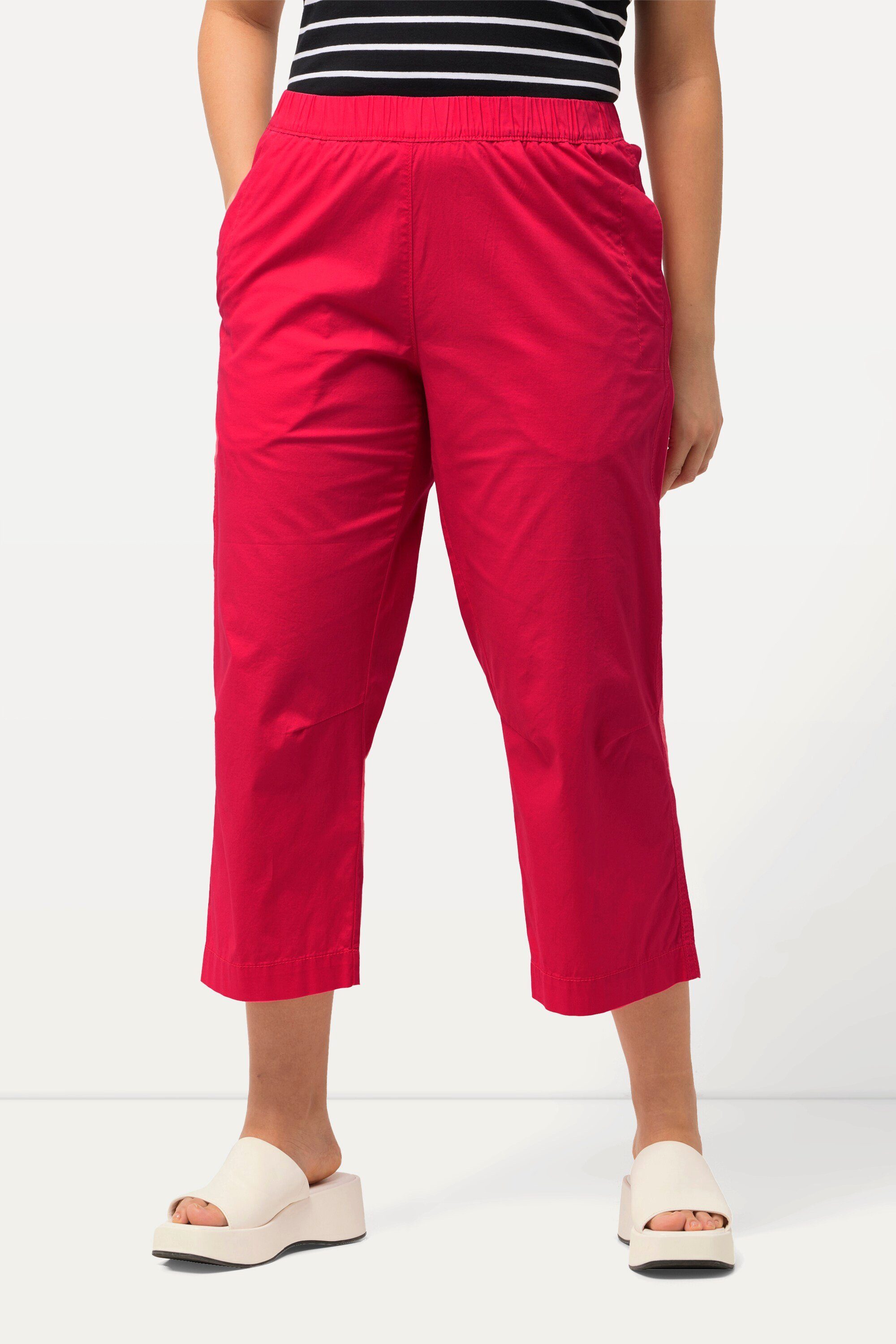 Ulla Popken 7/8-Hose 7/8-Hose Ruby geformtes Knie gerades Bein