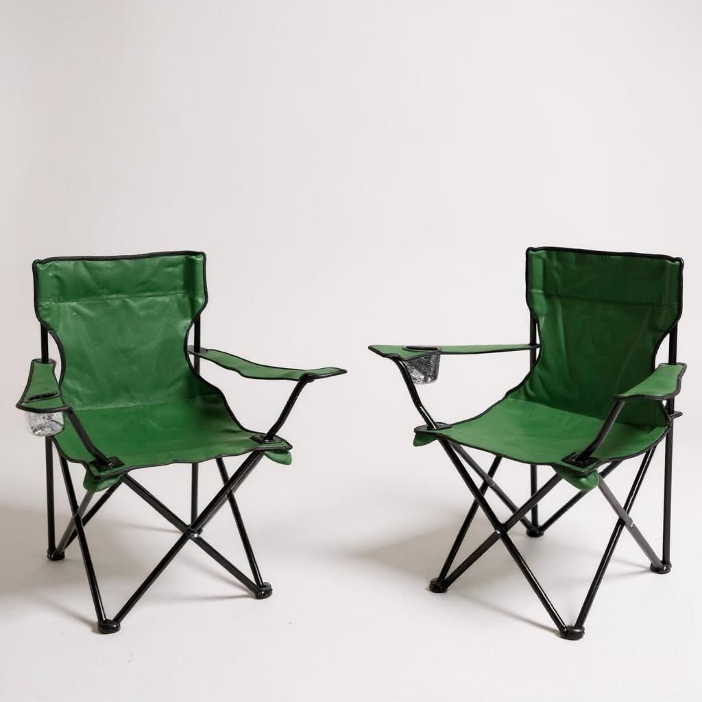 KEINerlei® Campingstuhl 2 x Campingstuhl Angelstuhl Faltstuhl Klappstuhl Regiestuhl