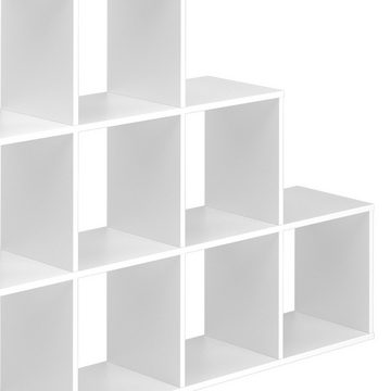 Vicco Regal Treppenregal Raumteiler 9 Fächer Weiß