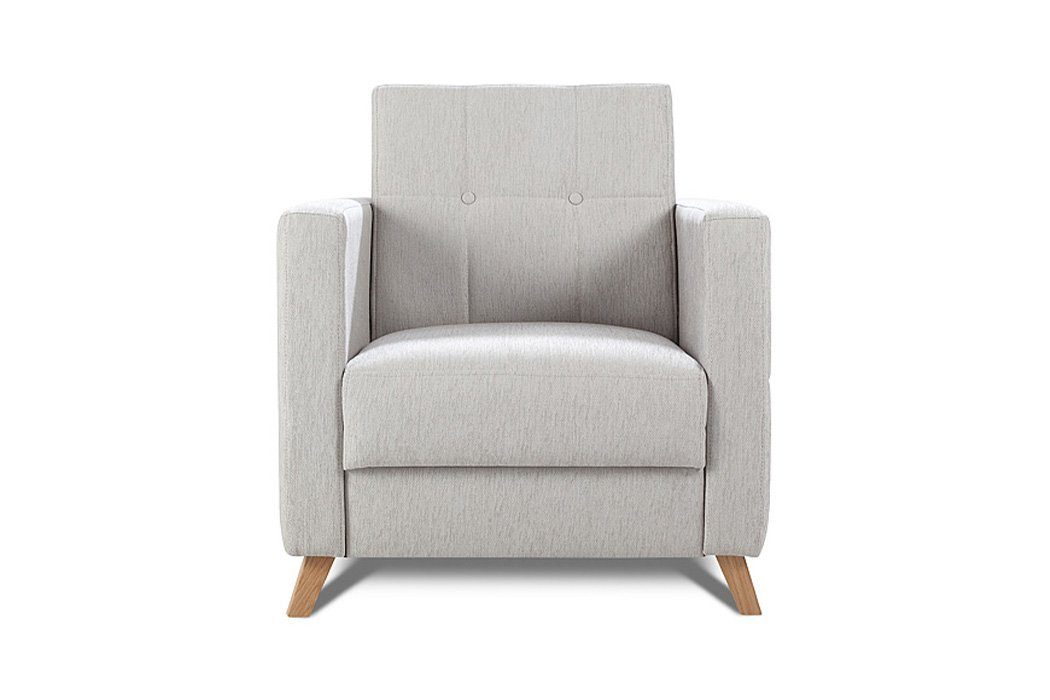 JVmoebel Sessel, Design Sessel Club Lounge Stuhl Polster Sofa 1 Sitzer Relax Drehbar Fernseh Neu Weiß