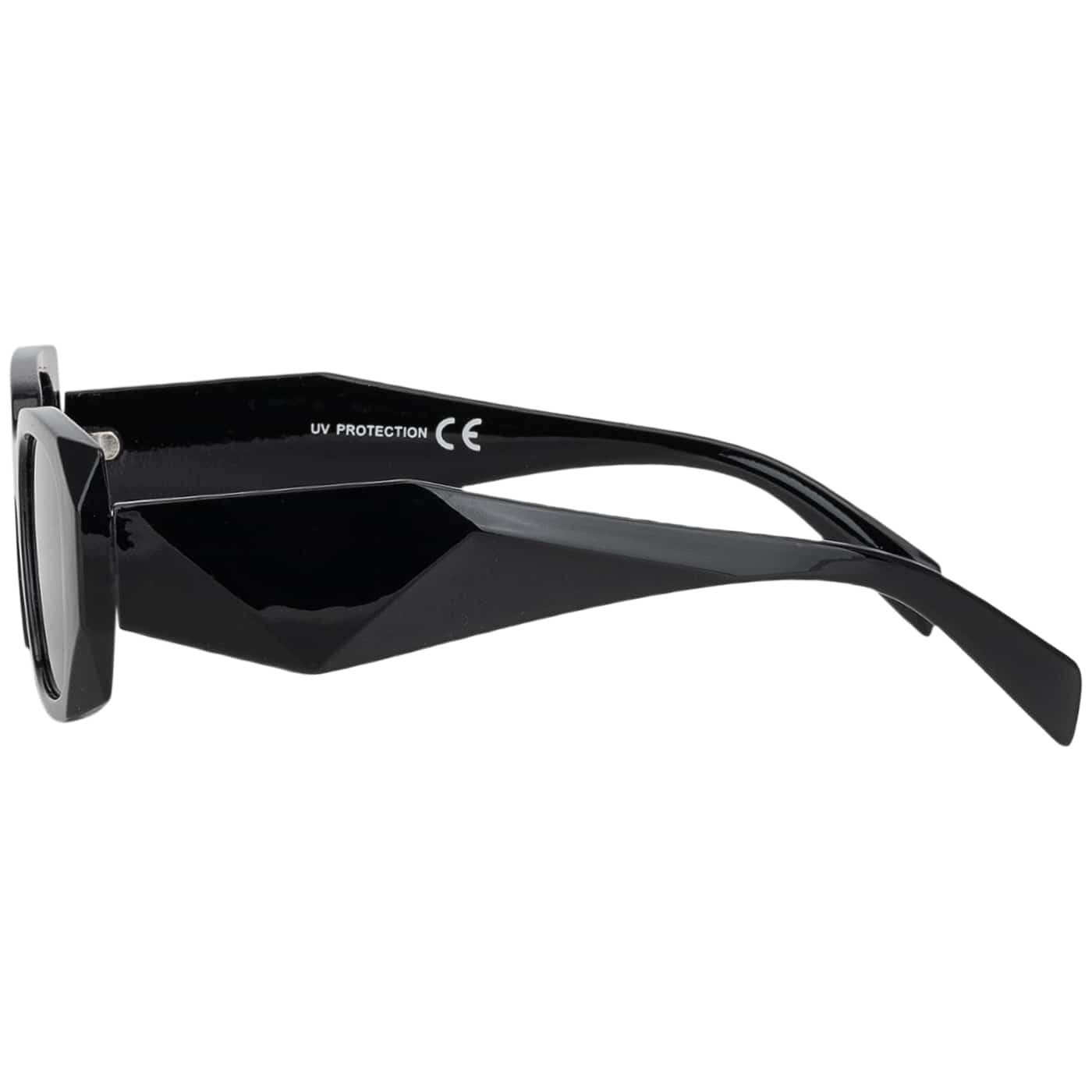 BEZLIT Eyewear Retrosonnenbrille Rundglas Designer Damen Sonnenbrille (1-St) mit schwarz und Braunen Linsen