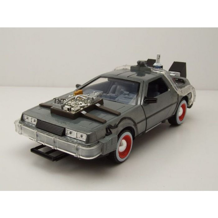 JADA Modellauto DeLorean Zurück in die Zukunft 3 mit Licht Modellauto 1:24 Jada Toys Maßstab 1:24