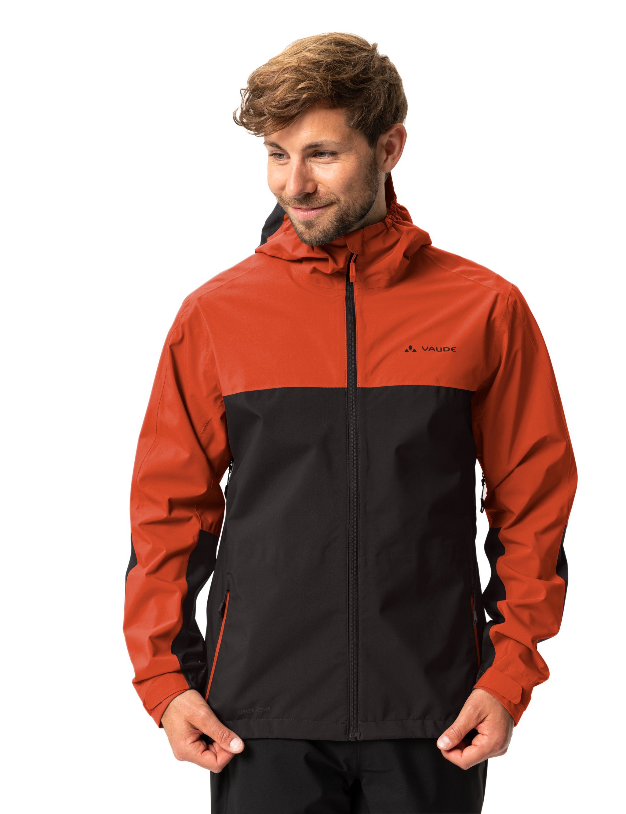 Rain Klimaneutral glowing Men's (1-St) kompensiert Moab VAUDE Outdoorjacke red Jacket