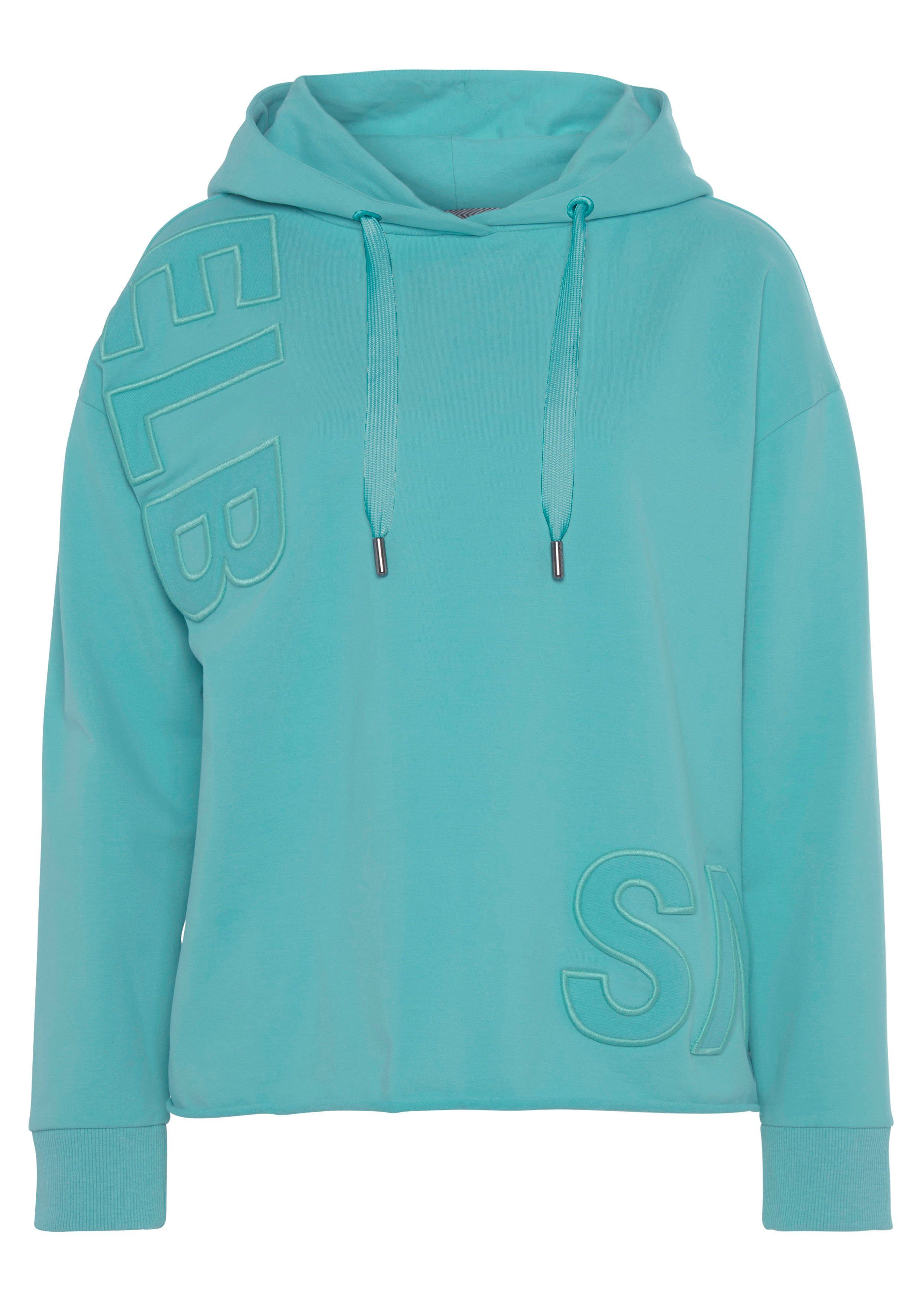 Elbsand Kapuzensweatshirt Elgin mit Logostickerei, lockerer günstig online kaufen