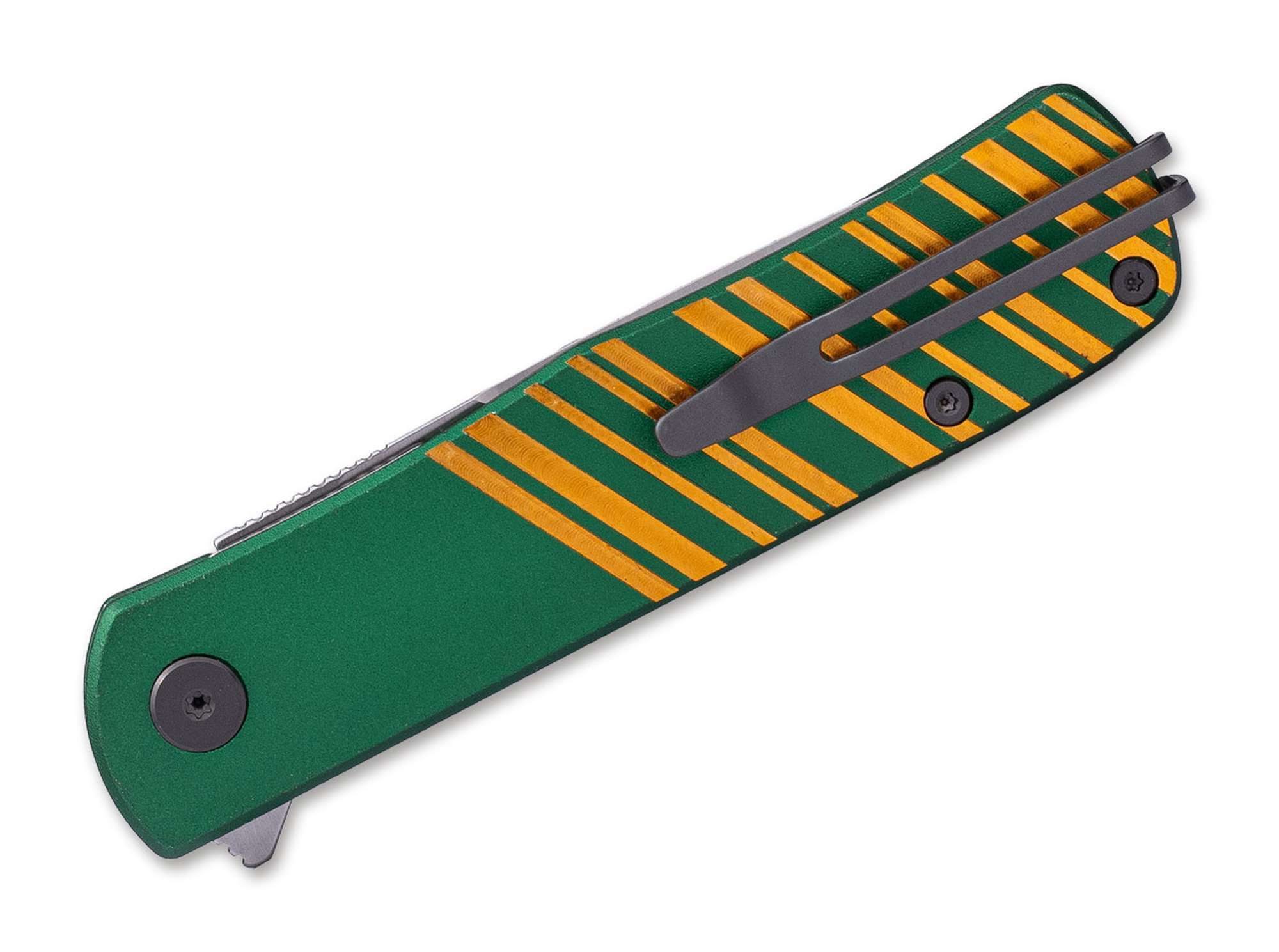 Real Steel Taschenmesser Real Steel Karly Aluminum Green & Gold