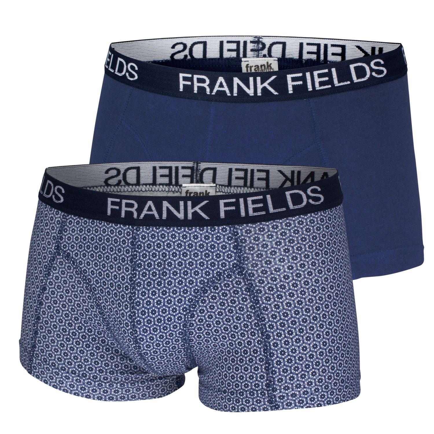 frank fields Boxershorts »Cardinale-Retro« (2-St) ohne Eingriff,  aufgedoppelter Frontbereich, Muster + uni im 2er Pack online kaufen | OTTO