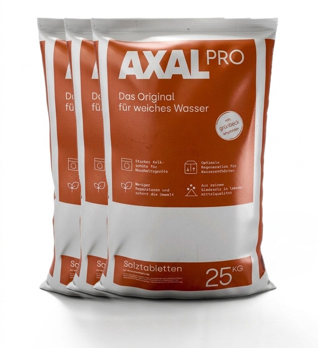 K+S Minerals+Agriculture GmbH AXAL PRO Salztabletten 3x 25 kg – Hochreines Siede- & Regeneriersalz Regeneriersalz