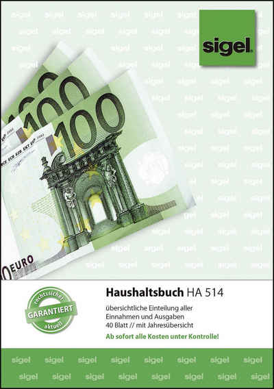 Sigel Fotoalbum sigel Formularbuch "Haushaltsbuch", A5, 40 Blatt