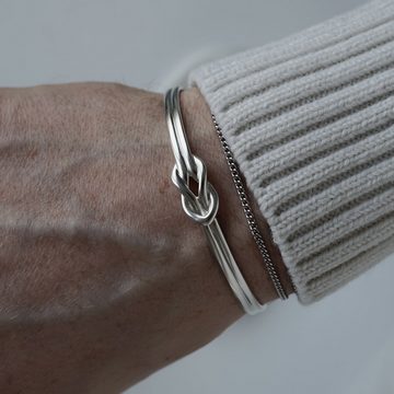 Sprezzi Fashion Silberarmband Herren Armreif Silber Armband aus 925er Sterling Silber, handgefertigt, aus Sterling Silver, Größe kann angepasst werden