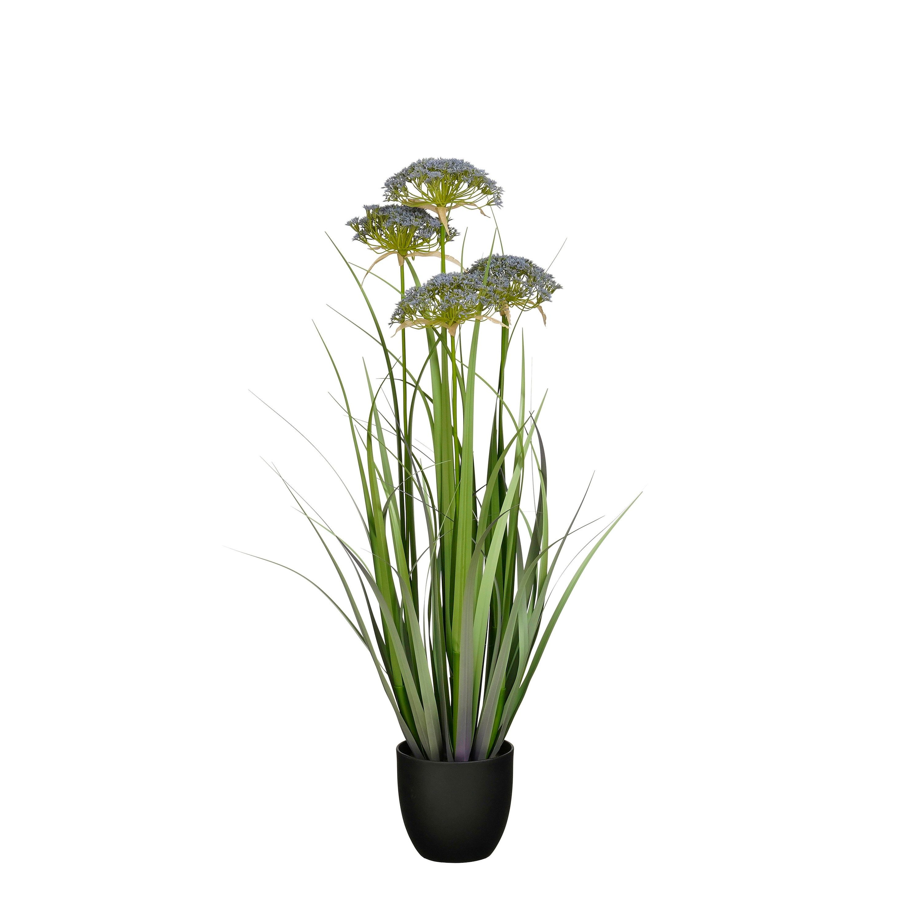 Kunstpflanze Mica Decorations Engelwurz – H90 x Ø25 cm – Grün, Lila, Mica Decorations, Höhe 90 cm