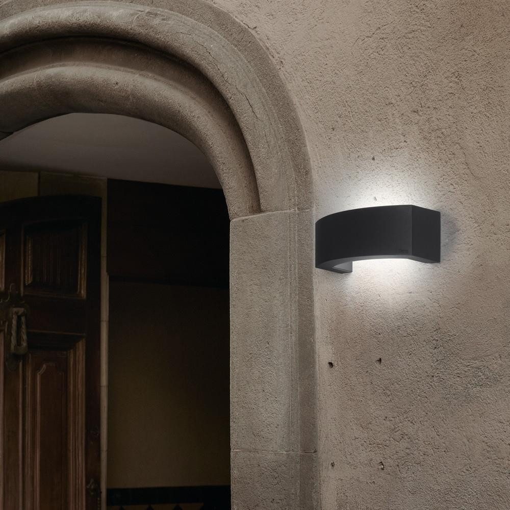 Faro Außen-Wandleuchte Schicke Wandleuchte Ancora aus Aluminium in dunkelgrau