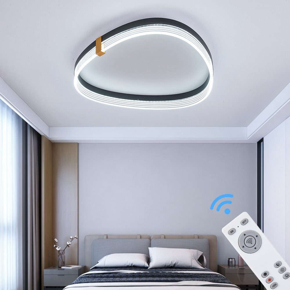 Eurotondisplay LED Deckenleuchte LED Deckenleuchte Fernbedienung/Handy-App günstig online kaufen
