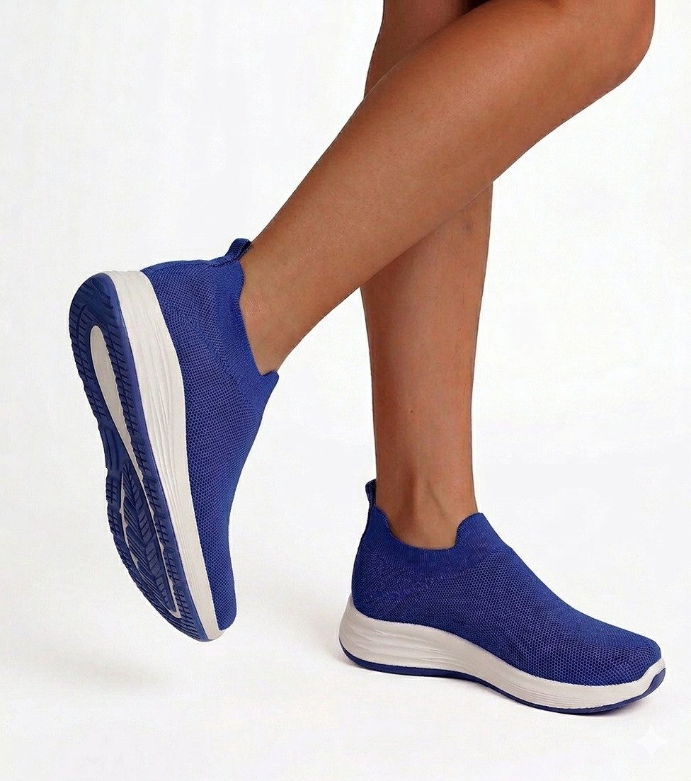 Pogolino PG160 Slip-On Sneaker Damen Slip-On Sneakers dehnbar herausnehmbare Sohle atmungsaktiv