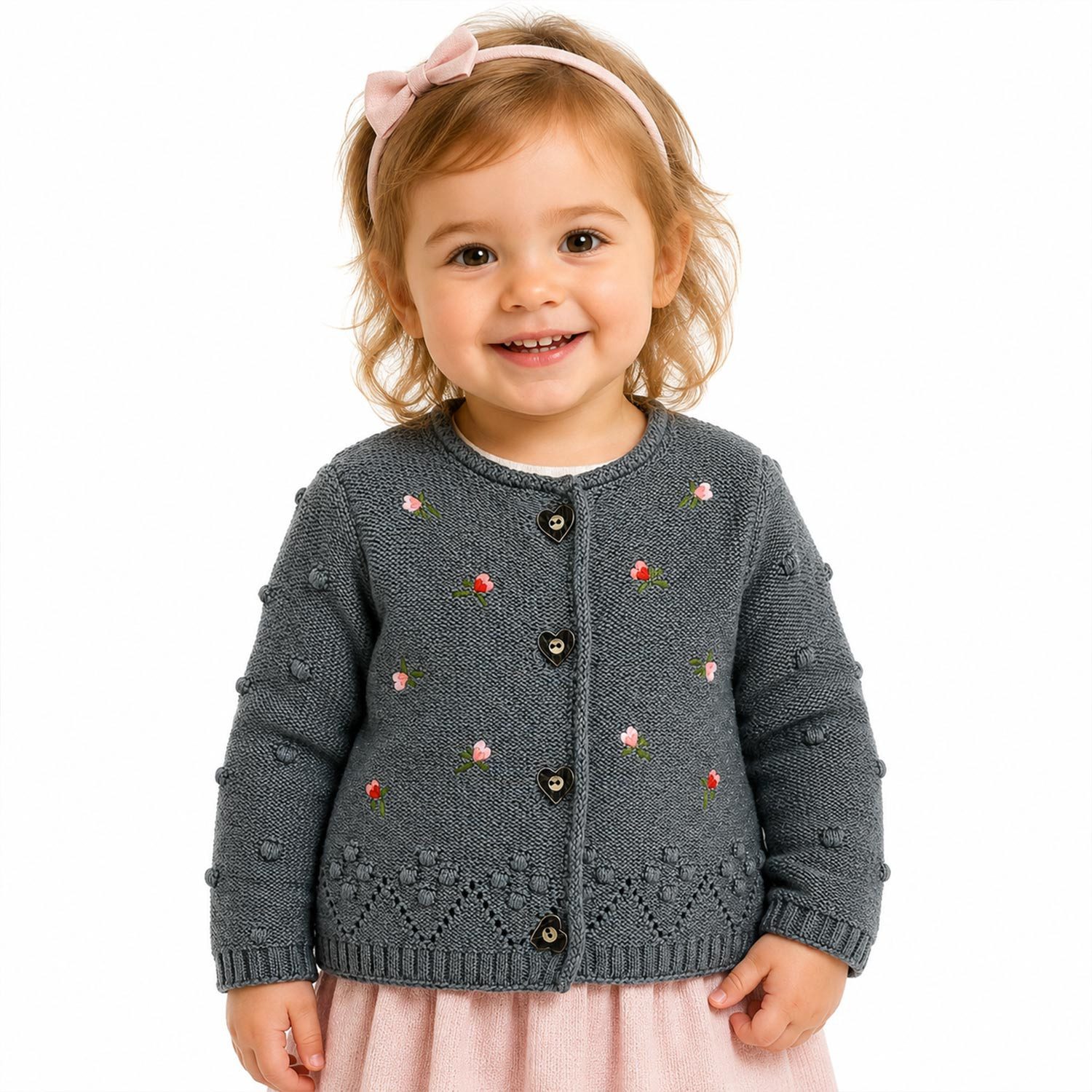 BONDI Strickjacke BONDI Baby Mädchen Strickjacke 86993, Dark Green