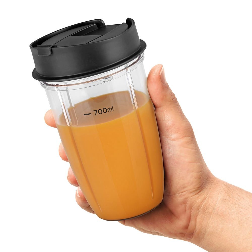 N8WERK Standmixer Smoothi Maker Milchshaker, 800 W, Nutrition Mixer schwarz