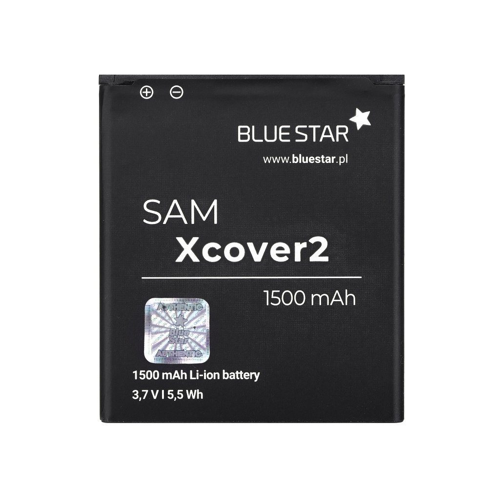 BlueStar Akku Ersatz kompatibel mit Samsung S7710 Galaxy Xcover 2 1500 mAh Austausch Batterie Accu EB484659VU Smartphone-Akku
