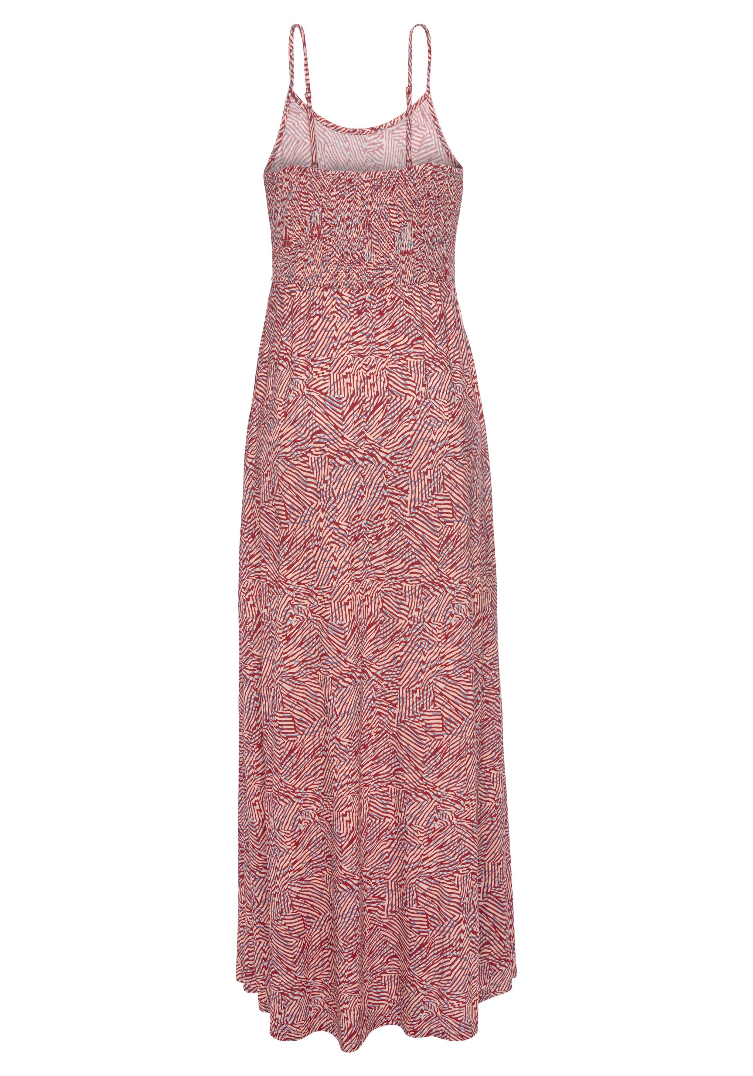 Vivance Maxikleid mit grafischem Alloverdruck und Taschen, Sommerkleid, Strandkleid