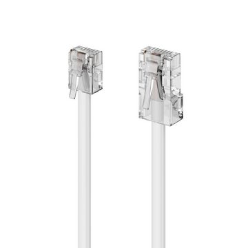 deleyCON deleyCON 15m Telefonkabel RJ11 auf RJ45 Modularkabel DSL VDSL LAN-Kabel