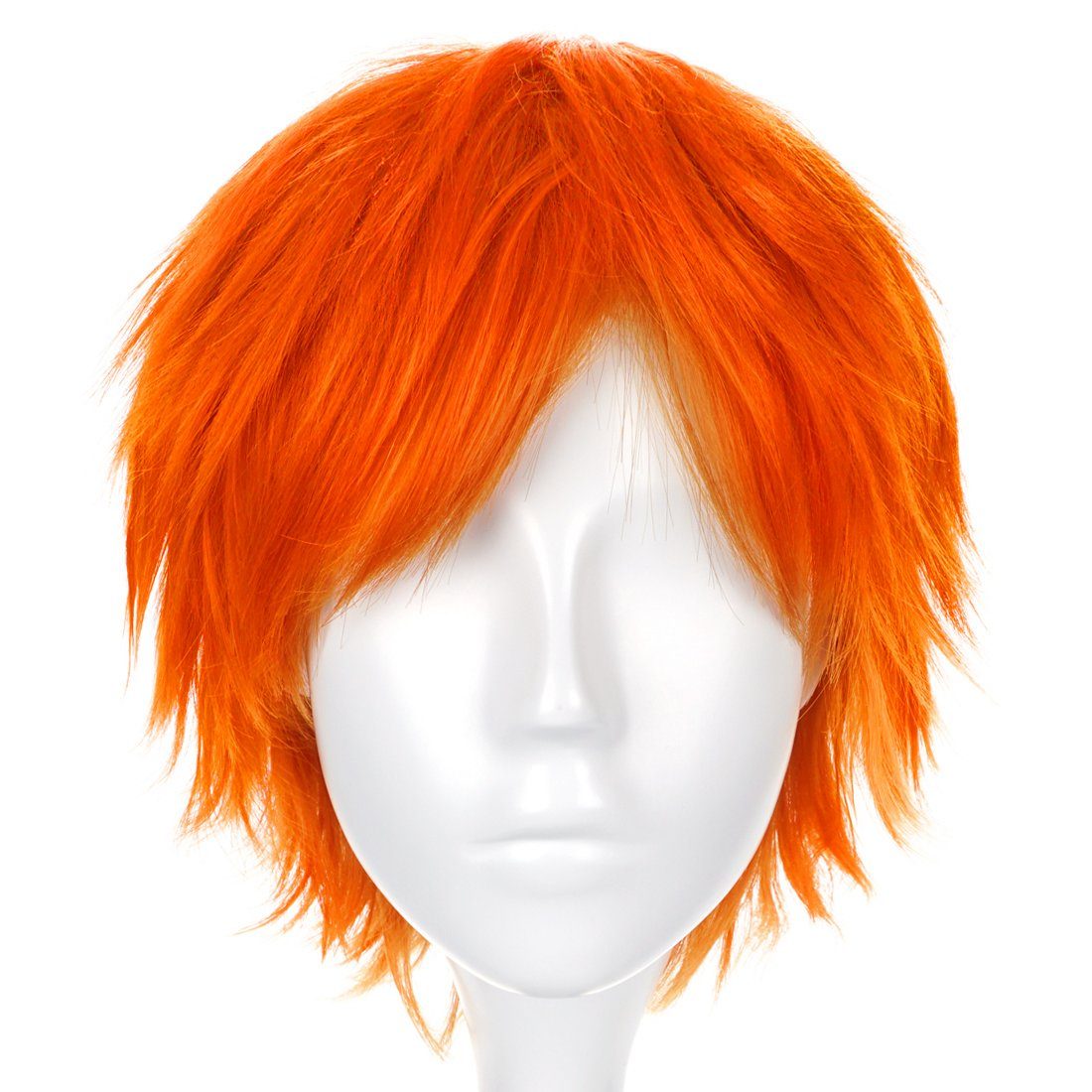 GalaxyCat Kostüm-Perücke Cosplay Perücke von Ichigo Kurosaki für Bleach Fans, Orange, Cosplay Perücke von Ichigo Kurosaki