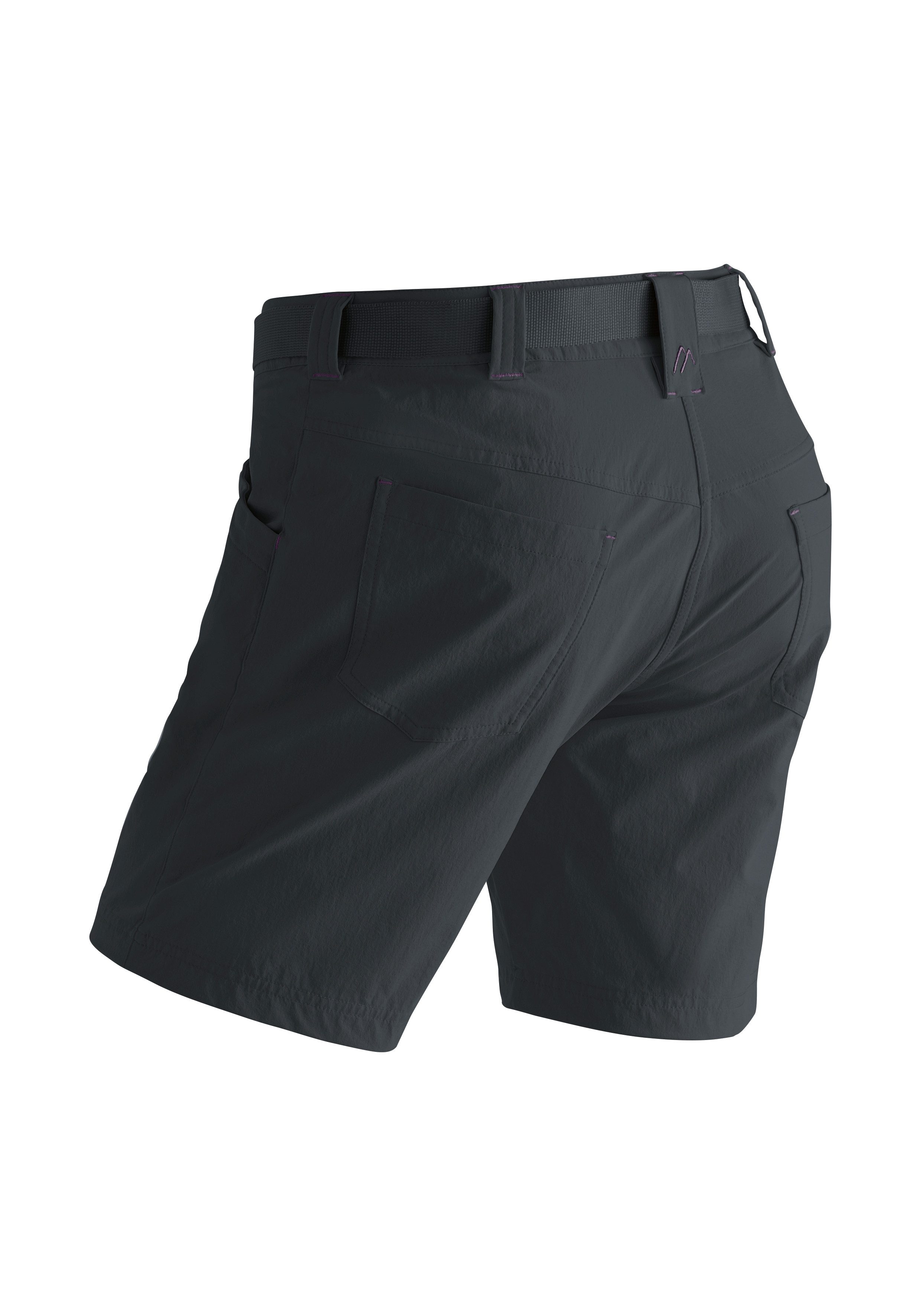 Maier Sports Funktionsshorts Lulaka Shorts Damen Shorts, kurze Wanderhose, Outdoorhose mit 4 Taschen, Regular Fit