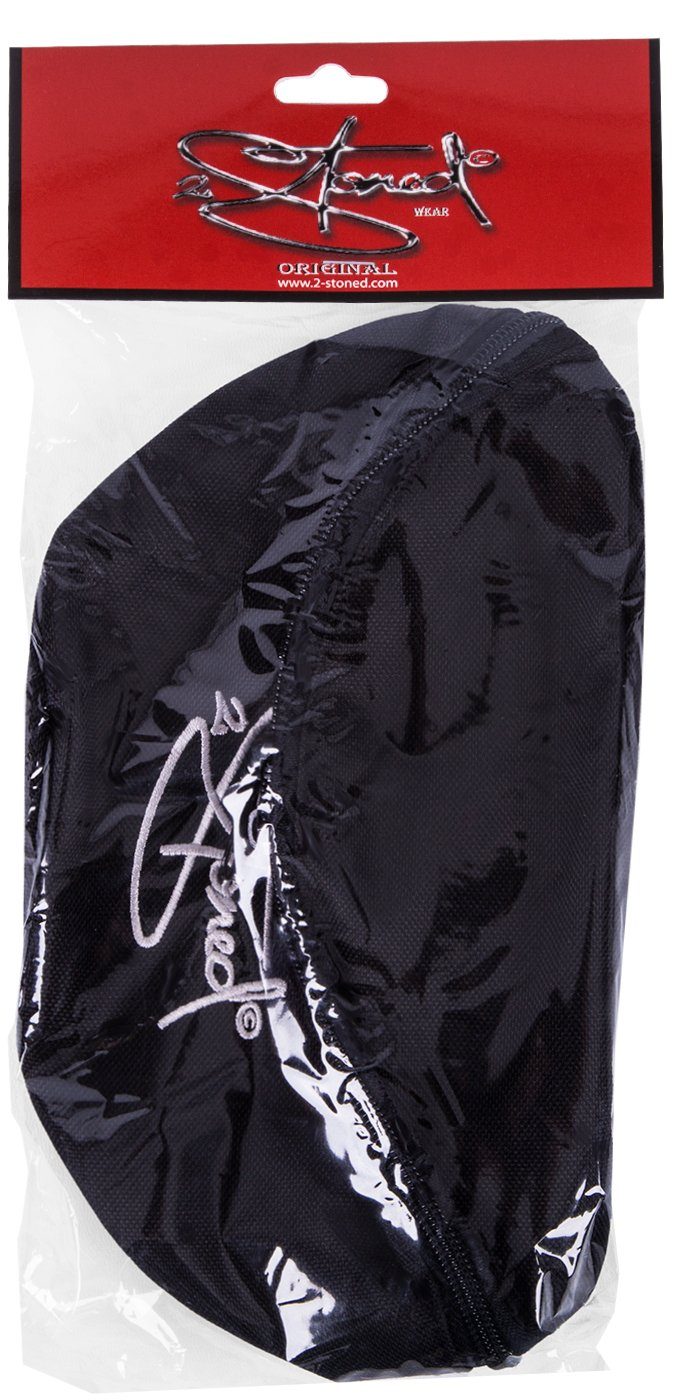 2Stoned Bauchtasche Hüfttasche Schwarz Rückseite mit Classic der Reißverschlussfach Stick für mit und auf Erwachsene Kinder