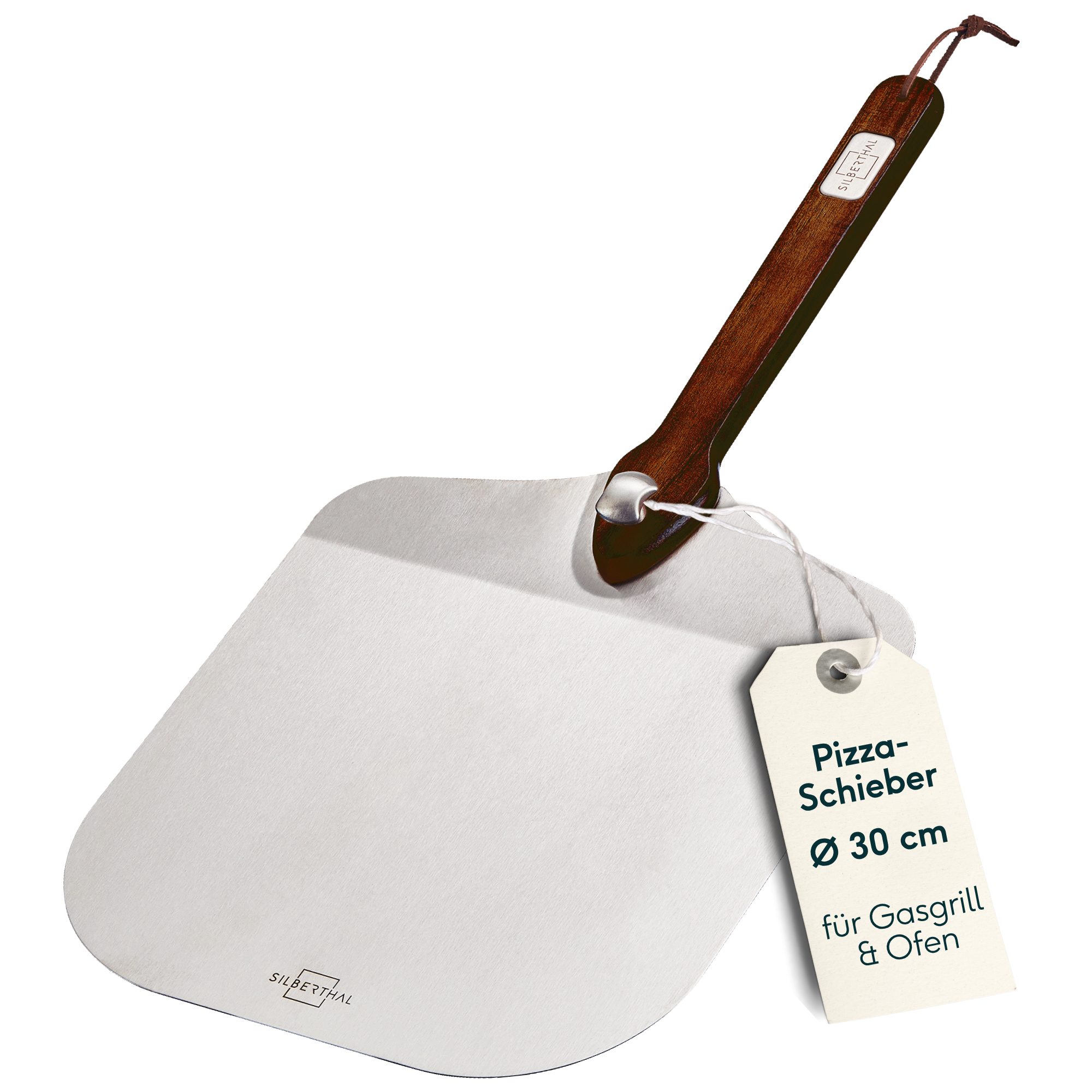 SILBERTHAL Pizzaschieber Edelstahl Ø 30 cm, klappbar, rostfreier Edelstahl