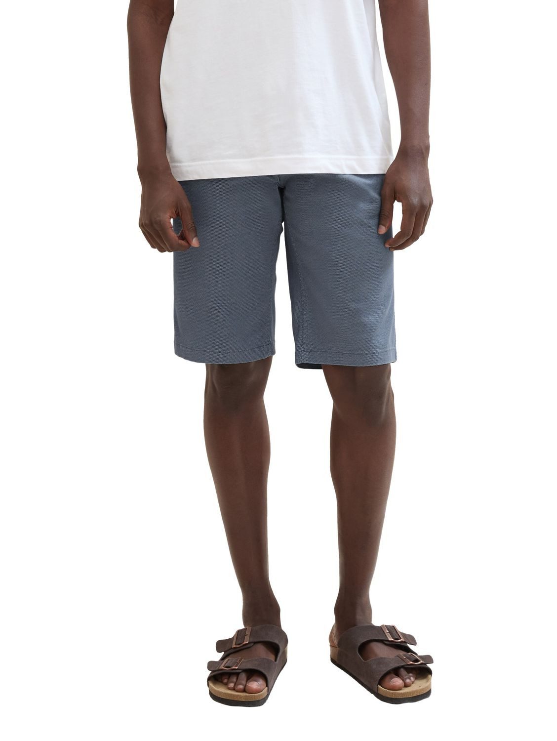 Blue structure print 34674