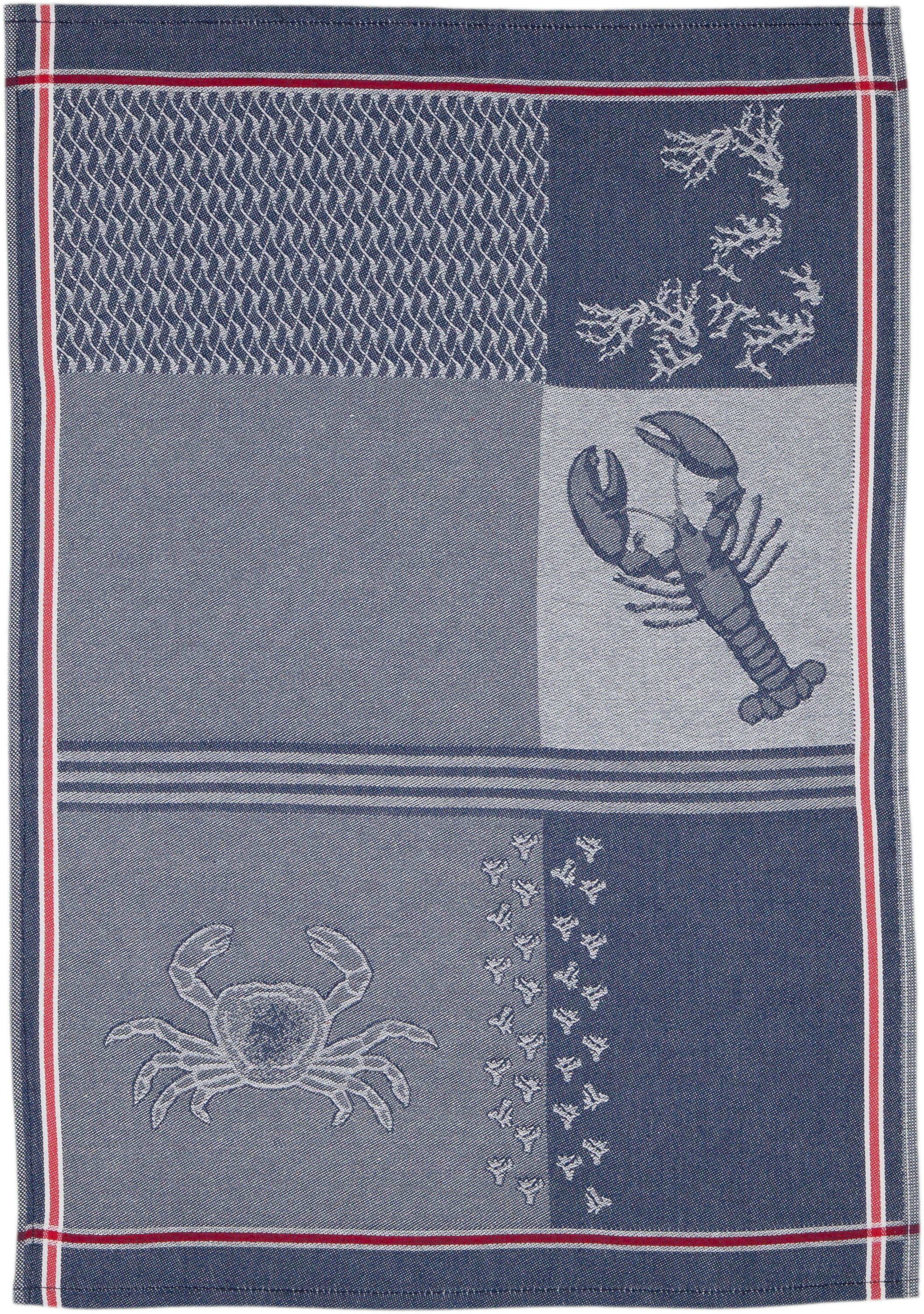 ROSS Geschirrtuch Maritim - Krabben & Co, (Set, 3-tlg), Motivtuch, aus 100% günstig online kaufen