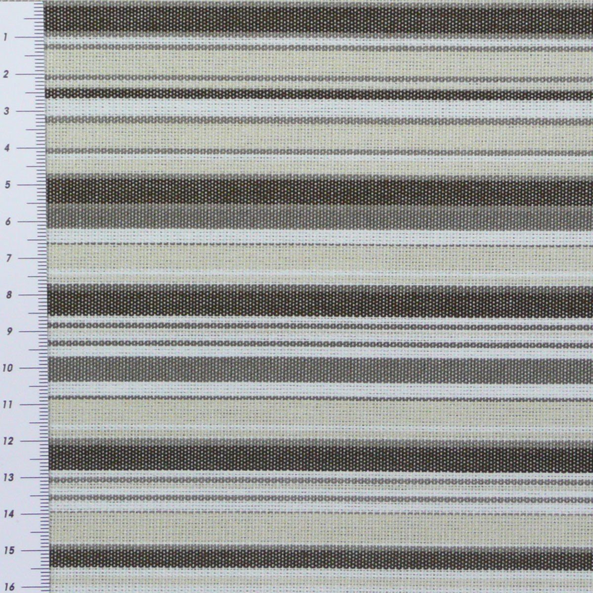 SCHÖNER LEBEN. Stoff Outdoorstoff Meterware Markisenstoff Gartenmöbelstoff Toldo braun crem