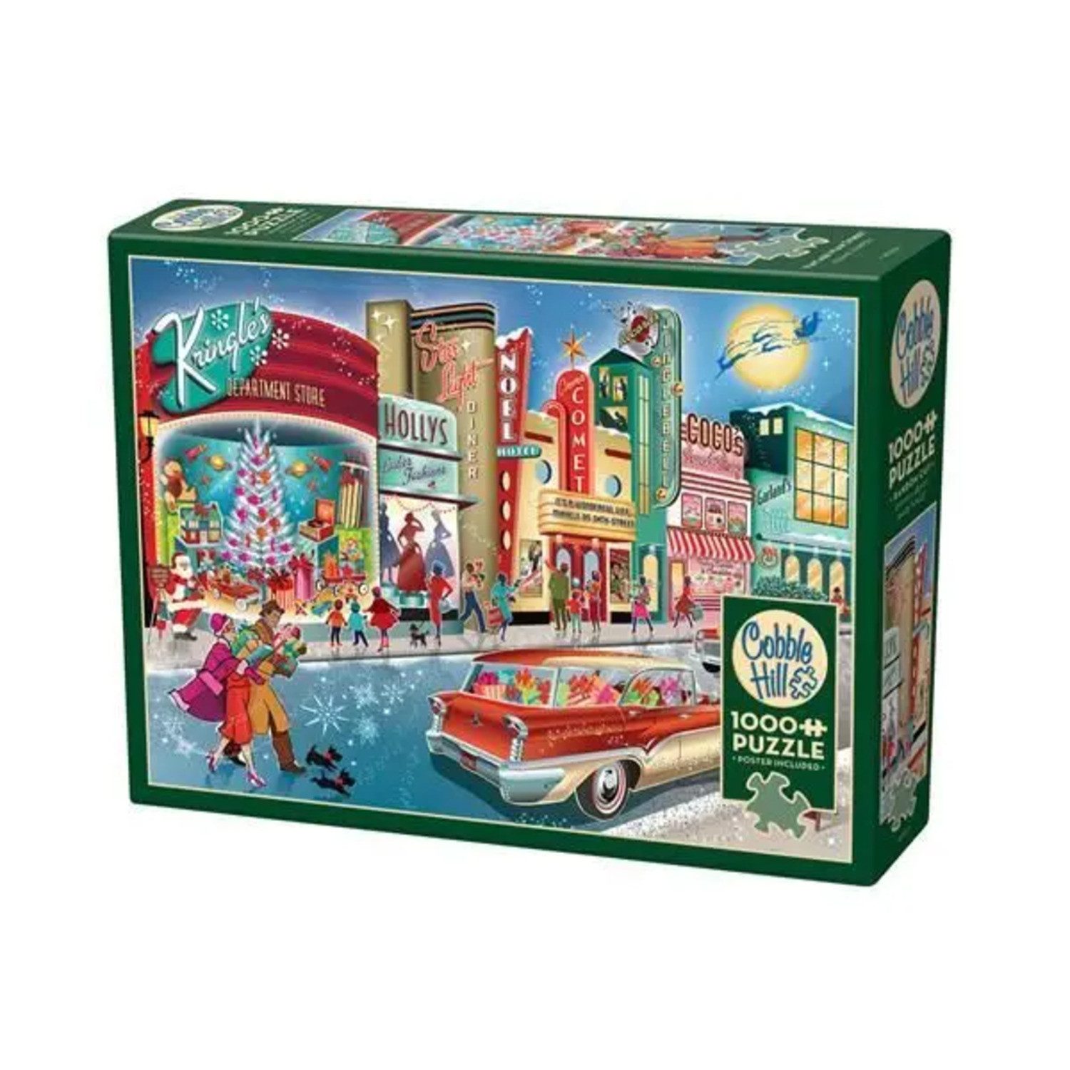 COBBLE HILL Puzzle Cobble Hill Vintage Weihnachtsshopping 1000 Teile, 1000 Puzzleteile