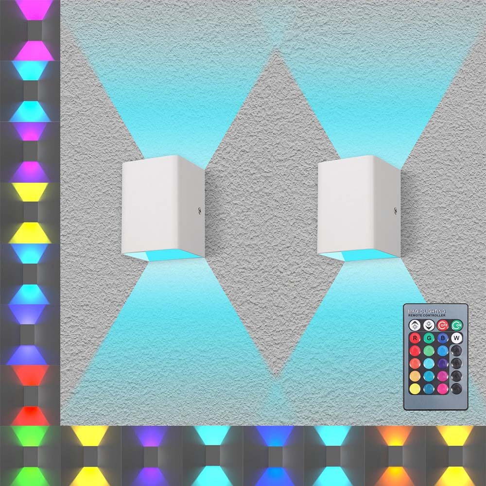 Jibenhome LED Flutlichtstrahler Up-Down-Wandleuchte 10 X 7 X6.7cm Modern Fl günstig online kaufen