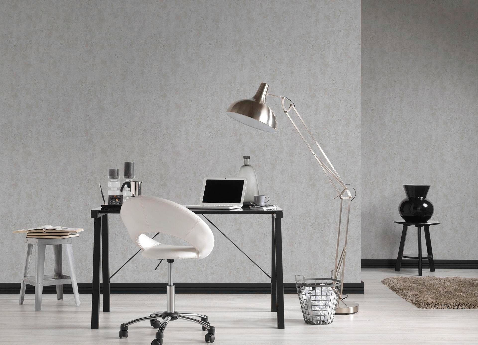 A.S. Création Tapete Beton-Optik Grau 53 cm x 10,05 m AS-366004 günstig online kaufen